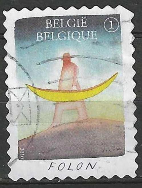 Belgie 2010 - Yvert 4050 /OBP 4069 - Jean-Michel Folon (ST), Postzegels en Munten, Postzegels | Europa | België, Gestempeld, Kunst