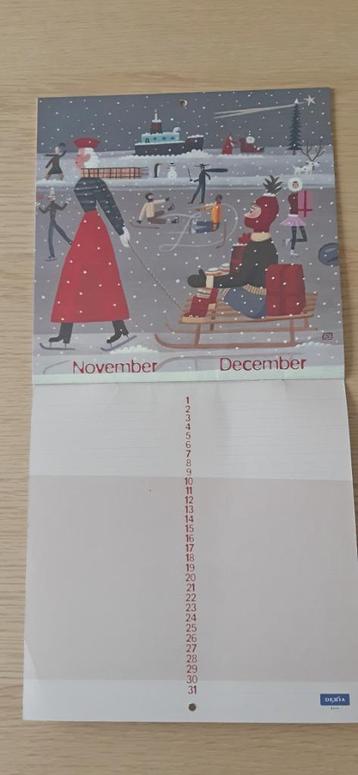 verjaardagskalender  illustraties Tom Schamp - uitgave Dexia, Enlèvement ou Envoi, Calendrier mensuel, Comme neuf