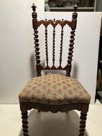 chaisse base en acajou et tapiserie L.Ph. 19 éme, Enlèvement