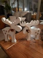 2 houten kerstherten, Ophalen of Verzenden