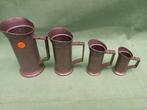4 tinnen bekers, Antiek en Kunst, Ophalen