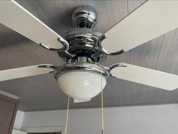 Plafond ventilor met licht