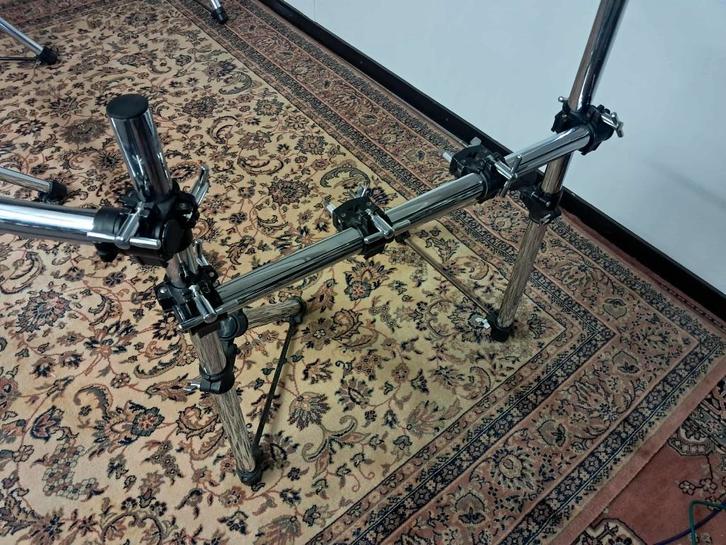 zeer uitgebreid drumrack, Muziek en Instrumenten, Drumstellen en Slagwerk, Gebruikt, Overige merken, Ophalen