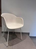 muuto Fiber Tube armstoel, Huis en Inrichting, Stoelen, Ophalen, Overige materialen, Gebruikt, Wit