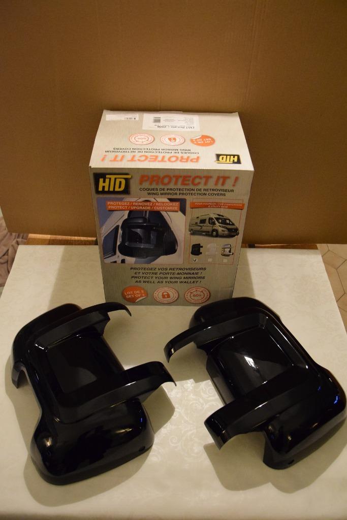 Nieuwe zwarte spiegelbeschermers voor Fiat Ducato enz., Auto-onderdelen, Spiegels, Citroën, Fiat, Peugeot, Nieuw, Ophalen