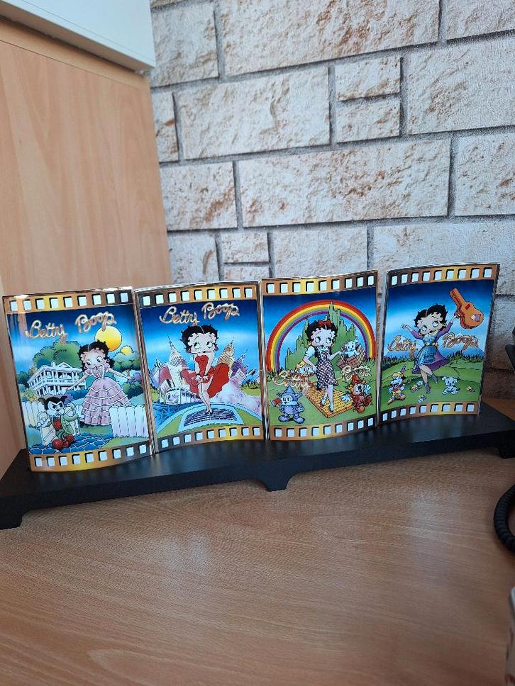 Betty Boop scene vintage scherm Franklin mint 1998, Verzamelen, Beelden en Beeldjes, Nieuw, Mens, Ophalen of Verzenden