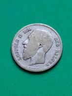 1866 België 1 franc in zilver Leopold II, frans, Postzegels en Munten, Verzenden, Zilver, Losse munt, Zilver