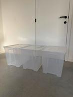 Lot de 3 bacs de rangement Samla Ikea + couvercle, Enlèvement, Utilisé