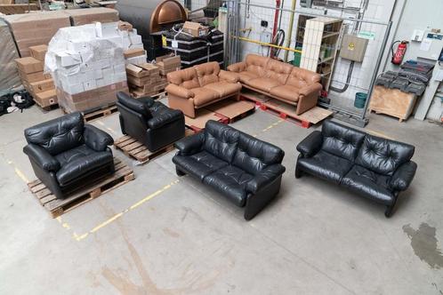 Set van 6 Coronado fauteuils van Scarpa, Huis en Inrichting, Fauteuils, Gebruikt, Leer, Ophalen of Verzenden