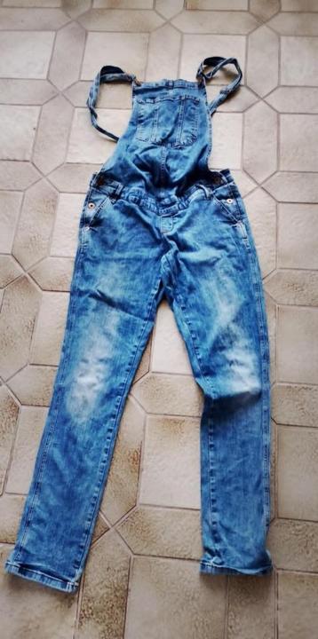 blauwe jeans zwangerschaps salopet maat 29 beschikbaar voor biedingen