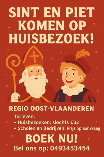 Sint en piet op huisbezoek oost-vlaanderen beschikbaar voor biedingen