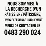 Offre d’emploi pâtissier, Vacatures, Vacatures | Detailhandel en Winkelpersoneel, Starter