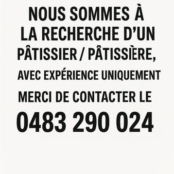 Offre d’emploi pâtissier  beschikbaar voor biedingen