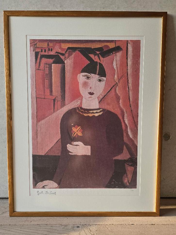 Lithographie signée par Gustave De Smet, Antiquités & Art, Art | Lithographies & Sérigraphies, Enlèvement