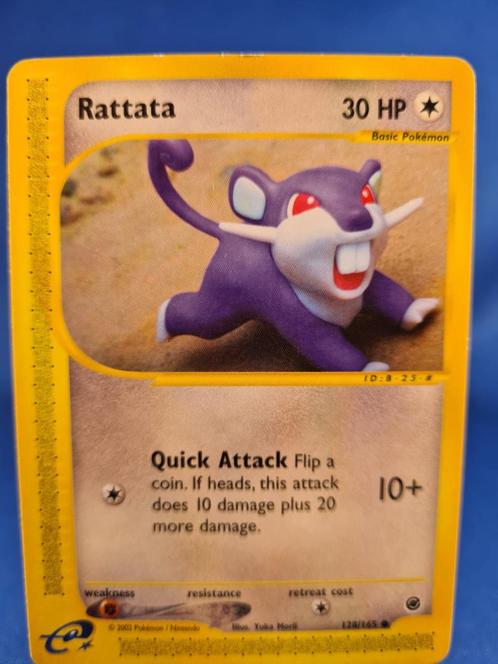 Rattata 128/165 - Expedition Base Set, Hobby en Vrije tijd, Verzamelkaartspellen | Pokémon, Zo goed als nieuw, Verzenden