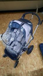 Kinderwagen 4 wielen met accessoires, Verstelbare duwstang, Zo goed als nieuw, Ophalen, Kinderwagen