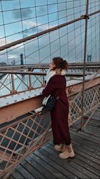 Oversized lange jas - Pull & Bear - XS, Kleding | Dames, Jassen | Winter, Ophalen of Verzenden, Zo goed als nieuw, Maat 36 (S)