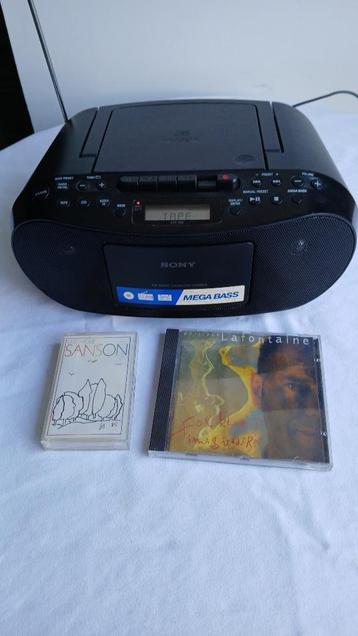 radio cd casette portable sony, Enlèvement ou Envoi, Simple, Sony, Auto-reverse