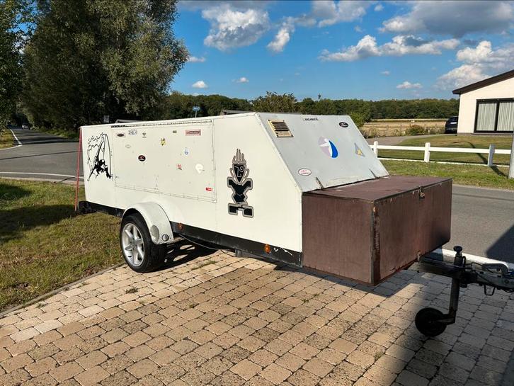 Overdekte remorque (surfkar), Auto diversen, Aanhangers en Bagagewagens, Gebruikt, Ophalen