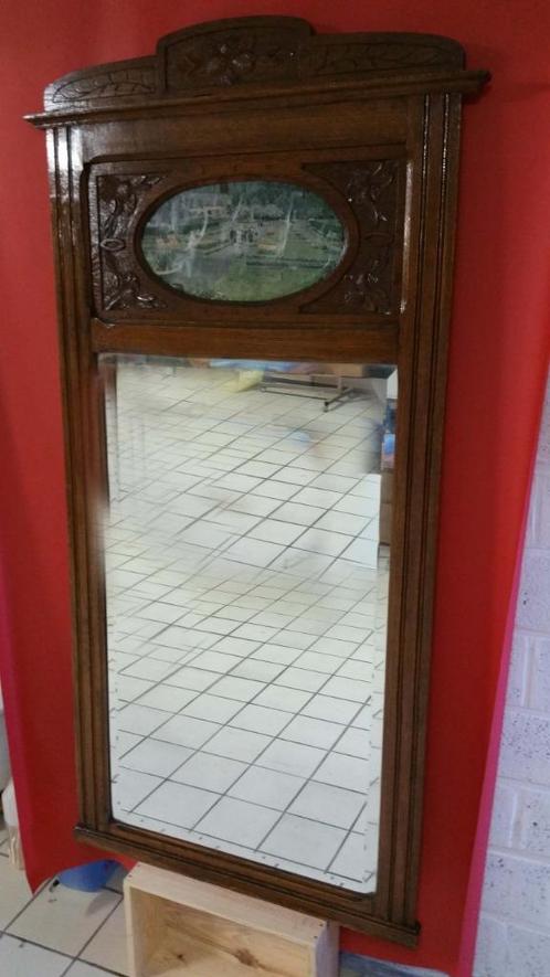 Vintage spiegel, Antiek en Kunst, Antiek | Spiegels, 50 tot 100 cm, 100 tot 150 cm, Rechthoekig, Ophalen