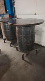 2 cafe mancave horeca TON STATAFELS massief vintage hout, Ophalen of Verzenden