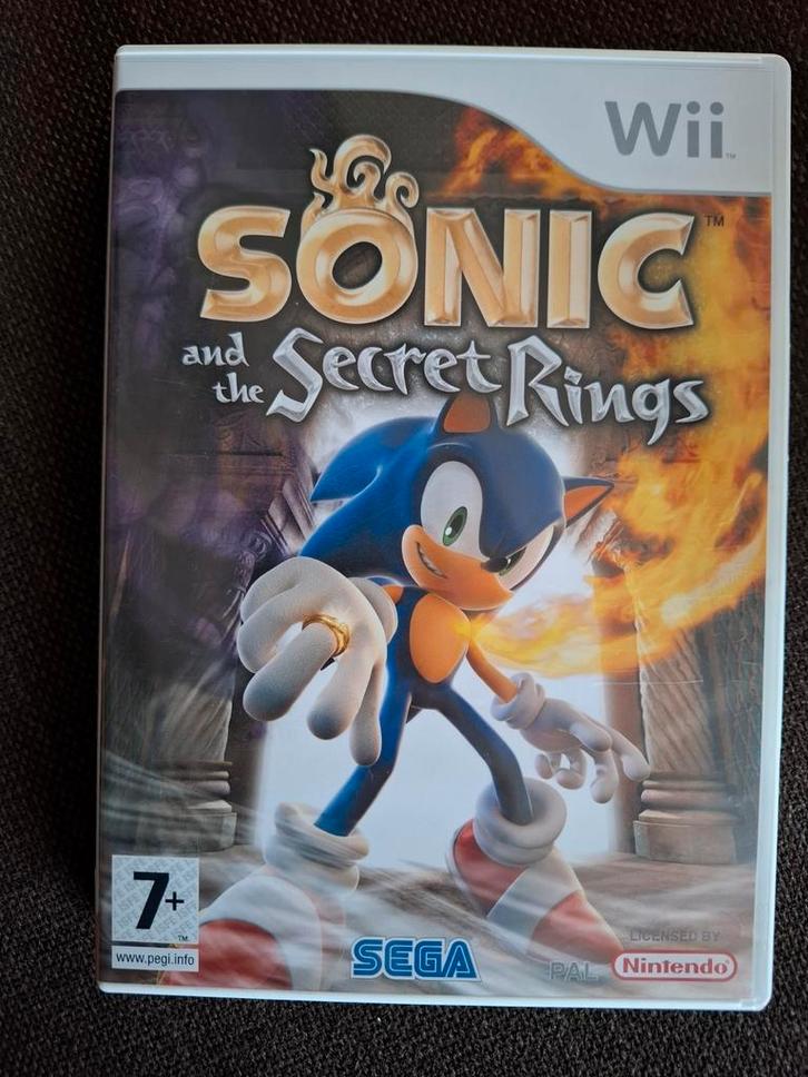 Wii Sonic and the secret rings (compleet), Games en Spelcomputers, Games | Nintendo Wii, Zo goed als nieuw, Ophalen of Verzenden