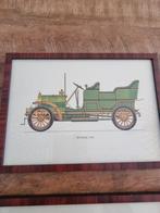 Set van 4 vintage auto-illustraties, Enlèvement