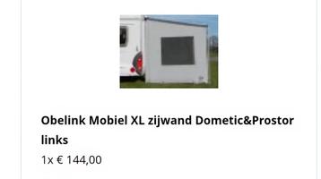NIEUWE zijwand voor luifel beschikbaar voor biedingen