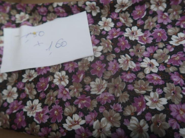 stof coupon print en effen patchwork, Hobby en Vrije tijd, Stoffen en Lappen, Nieuw, Overige materialen, Overige kleuren, Ophalen of Verzenden