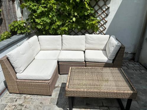 Sollerön IKEA  4-zits tuinmeubilair + salontafel, Tuin en Terras, Tuinsets en Loungesets, Zo goed als nieuw, Tuinset, Kunststof