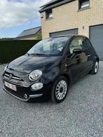 Fiat 500 benzinehybride met 70 pk uit 2021, 49.000 km!, Auto's, Fiat, Voorwielaandrijving, Euro 6, Zwart, Handgeschakeld