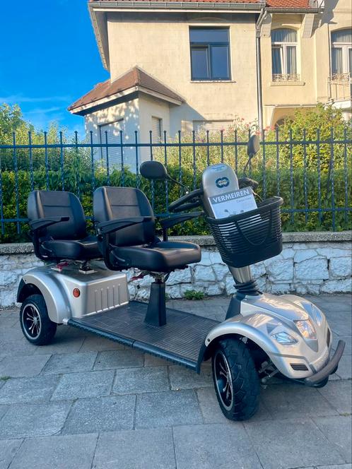 Scootmobiel Vermeiren Limo - voiturette deux personnes, Divers, Chaises roulantes, Comme neuf, Fauteuil roulant électrique, Pliant