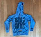 mooie blauwe pull cardigan sweater maat 128 - 134, Kinderen en Baby's, Kinderkleding | Maat 128, Gebruikt, Trui of Vest, Ophalen of Verzenden