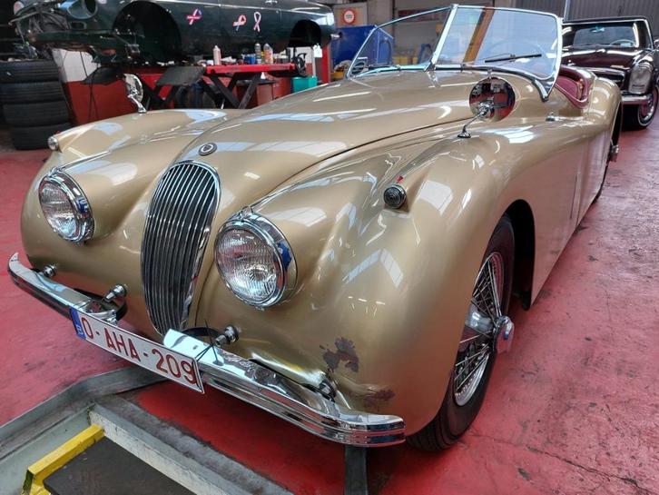 Jaguar XK 120 1953, Auto's, Jaguar, Particulier, XK, Cabriolet, Handgeschakeld, Leder, Achterwielaandrijving, Ophalen