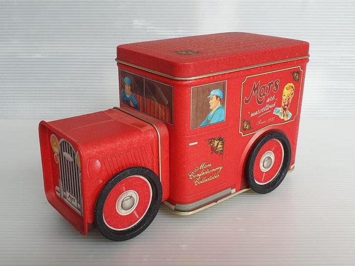 Bestelwagen met draaiende wielen Mars, Verzamelen, Blikken, Koffie, Ophalen of Verzenden