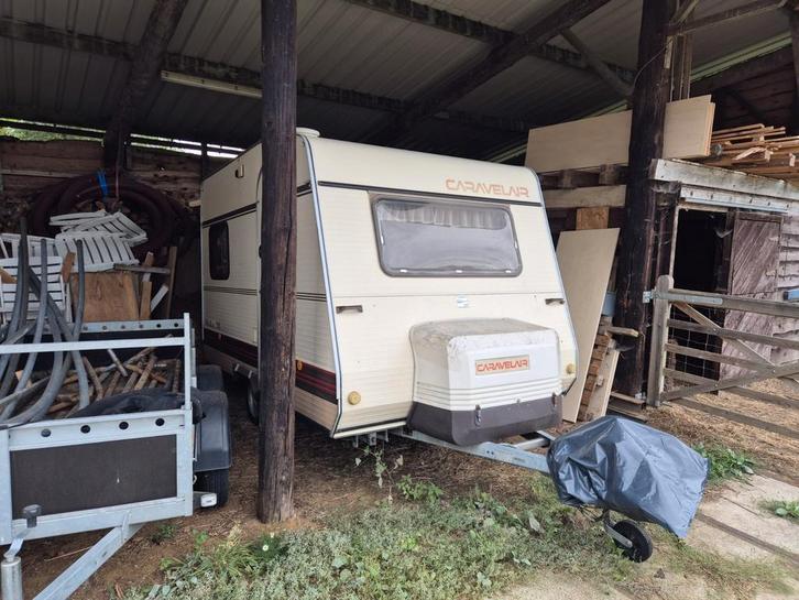 Caravan 3 personen, Caravans en Kamperen, Caravans, Particulier, tot en met 3, Caravelair, Dwarsbed, Kachel, Koelkast, Luifel