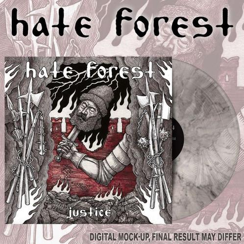 HATE FOREST - Justice (Marble Crystal Clear With Black Vinyl, Cd's en Dvd's, Vinyl | Hardrock en Metal, Nieuw in verpakking, Verzenden