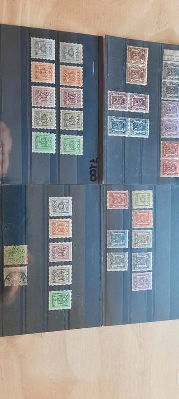 Vooraf geannuleerde Belgische postzegels  beschikbaar voor biedingen