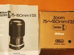 Nikon zoom 75-150mm f3.5 E AIS in box, TV, Hi-fi & Vidéo, Appareils photo analogiques, Comme neuf, Enlèvement ou Envoi, Nikon