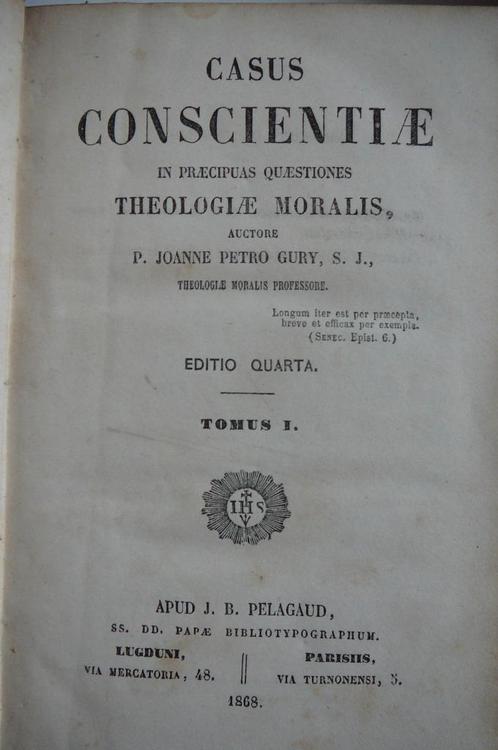 Casus conscientiae in praecipuas quaestiones theologiae mora, Antiek en Kunst, Antiek | Boeken en Manuscripten, Ophalen of Verzenden