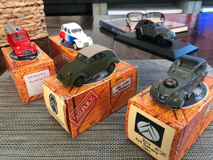 norev citroen 2cv collection 1/43 4x4 cocorico, Hobby en Vrije tijd, Modelauto's | 1:43, Zo goed als nieuw, Auto, Norev, Ophalen