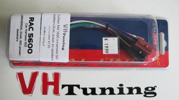 Caliber RAC 5600 universele ISO stekkers DUAL, Auto diversen, Autoradio's, Nieuw, Ophalen