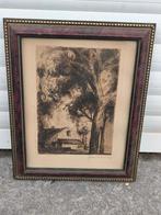 Gravure signe jean donnay, Antiquités & Art, Art | Eaux-fortes & Gravures, Enlèvement ou Envoi