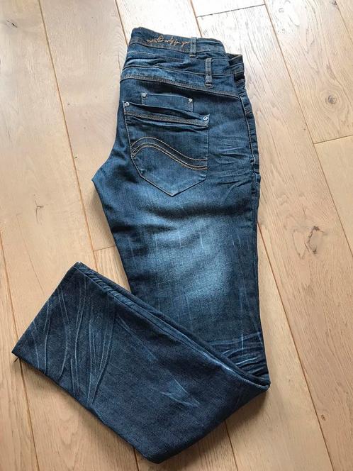 Broek maat L, Kleding | Dames, Broeken en Pantalons, Zo goed als nieuw, Maat 42/44 (L), Blauw, Ophalen of Verzenden