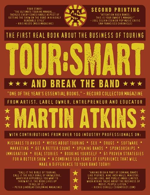 "Tour Smart" - Martin Atkins, Livres, Musique, Utilisé, Autres sujets/thèmes, Enlèvement ou Envoi
