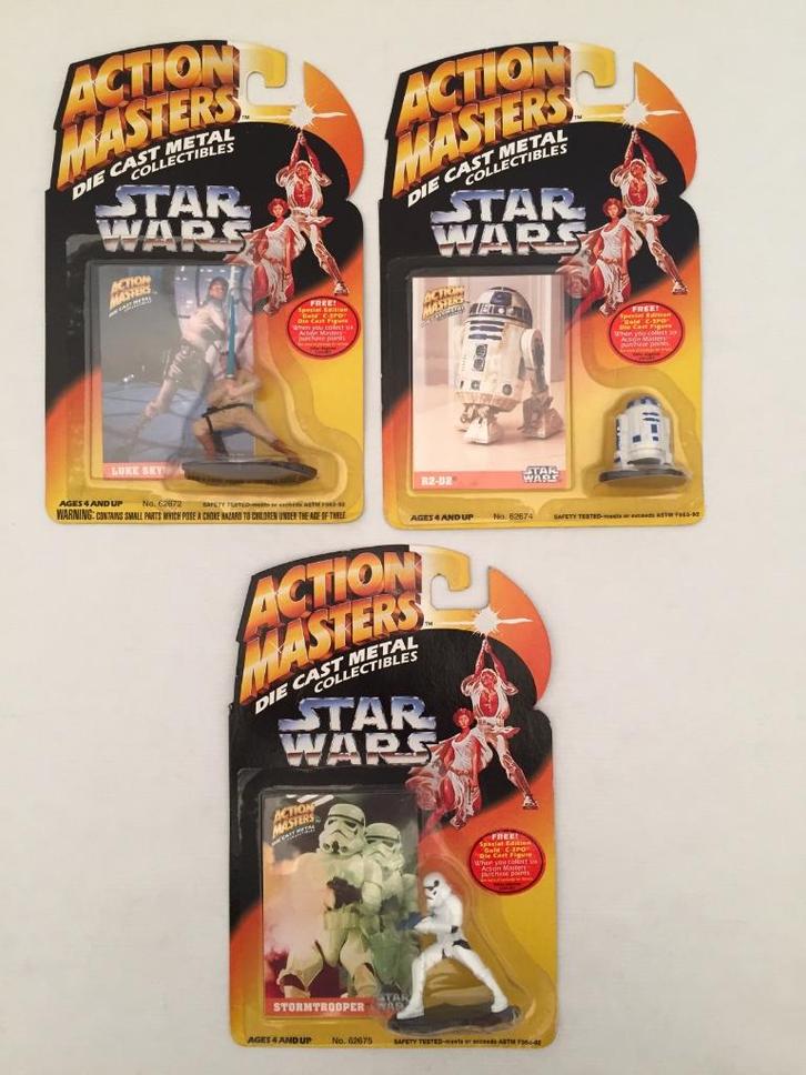 Star Wars Action Masters die cast collectibles (3x) 1994, Verzamelen, Star Wars, Nieuw, Actiefiguurtje, Ophalen of Verzenden