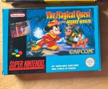 Snes the  magical quest starring mickey mouse CIB beschikbaar voor biedingen