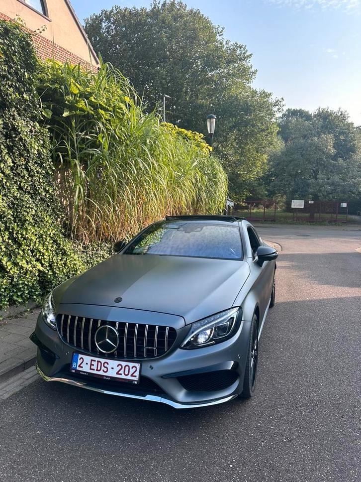 Mercedes-Benz C220 Coupé AMG – 2.2 diesel (135.000 km), Auto's, Mercedes-Benz, Bedrijf, 360° camera, Diesel, Coupé, Automaat, Alcantara