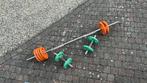 2halters en barbell, Sport en Fitness, Ophalen, Gebruikt, Armen, Dumbbell