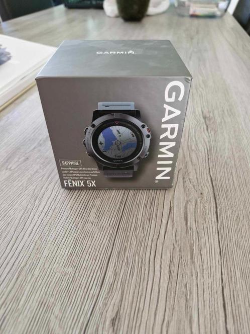 garmin fenix 5x sapphire, Handtassen en Accessoires, Sporthorloges, Gebruikt, Zwart, Afstand, Calorieverbanding, Conditie, GPS